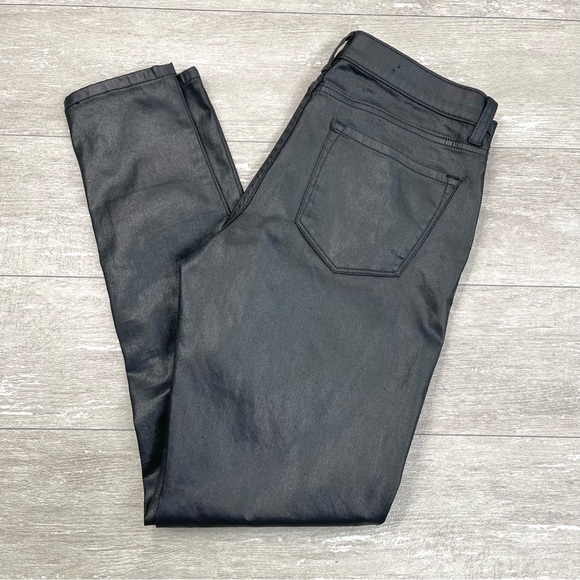 Banana Republic Pants - Banana Republic Black Skinny Fit Faux Leather Pants Size 27/4R Regular